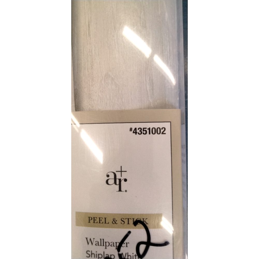Allen+Roth Peel & Stick Removable Wallpaper Shiplap White - 4351002