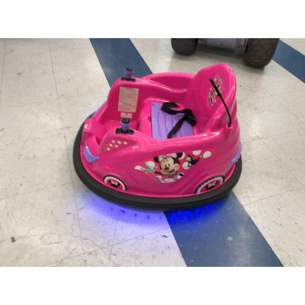 Disney Bumper Car - Minnie Mouse, 360 Spin, Safety Belt, Pink