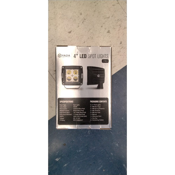 YADA 4-inch 6500K Off Road Driving LED Spot Lights 18W Waterproof  3000 Raw Lumens 2 Pack