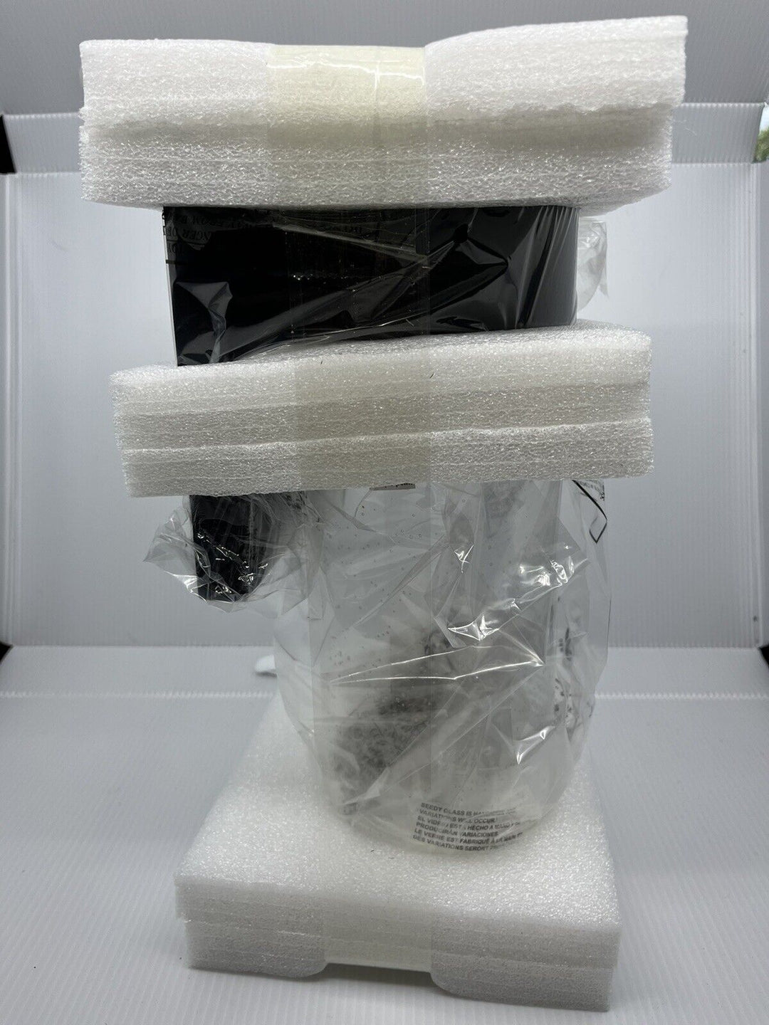 Origin 21 Smithfield LED Wall Lantern Matte Black Finish Clear Seeded Glass