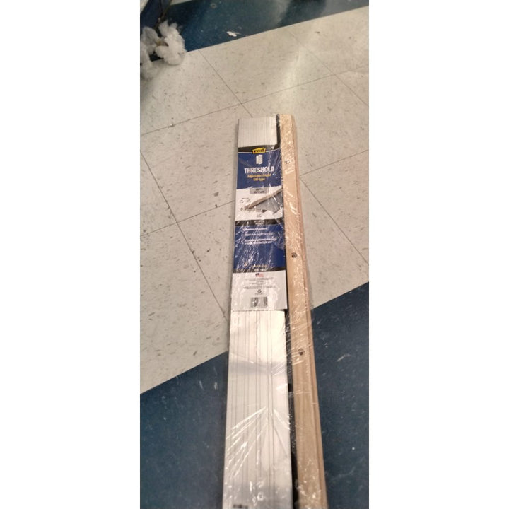 M-D Building Products 78600 5-5/8 in. x 1-1/8 in. x 36 in. Silver Adjustable Aluminum & Hardwood Threshold Kit - Versatile Solution for French and Exterior Doors