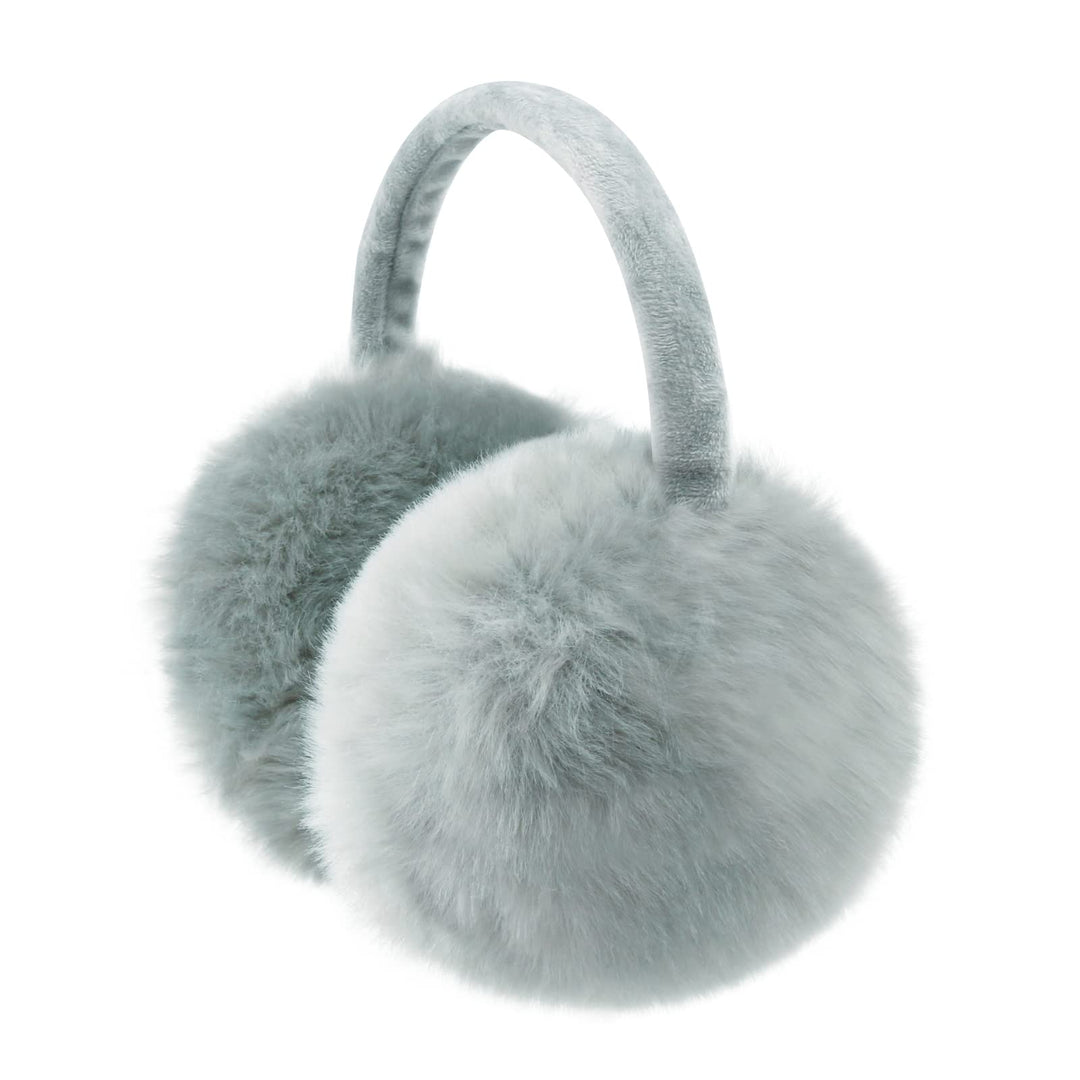 FSTEOE Winter Ear Muffs Women Warm Earmuff Girls Ear Warmers Soft Plush Outdoor Adjustable Ear Cover (Grey) Retail $18.00