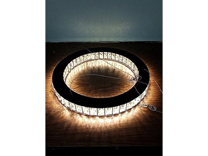 ALLEN + ROTH Aurelis LED Chandelier Chrome Clear Faceted Crystal 38839-LWUC, NEW