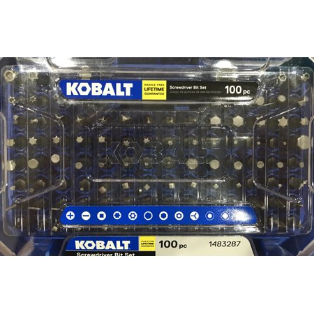 Kobalt - 101464 - 100-Piece 1-in Steel Hex Shank Screwdriver Bit Set Retail $29.95
