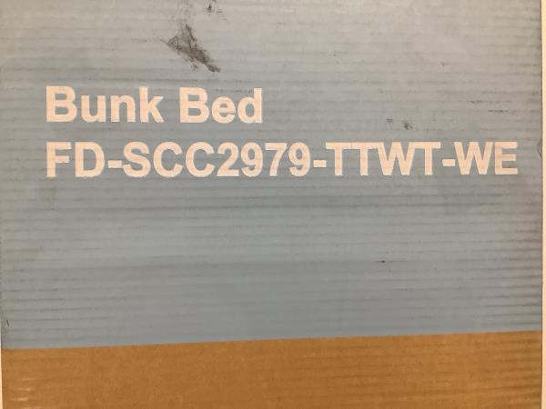 Bunk Bed FD-SCC2979-TTWT-WE White Retail $575
