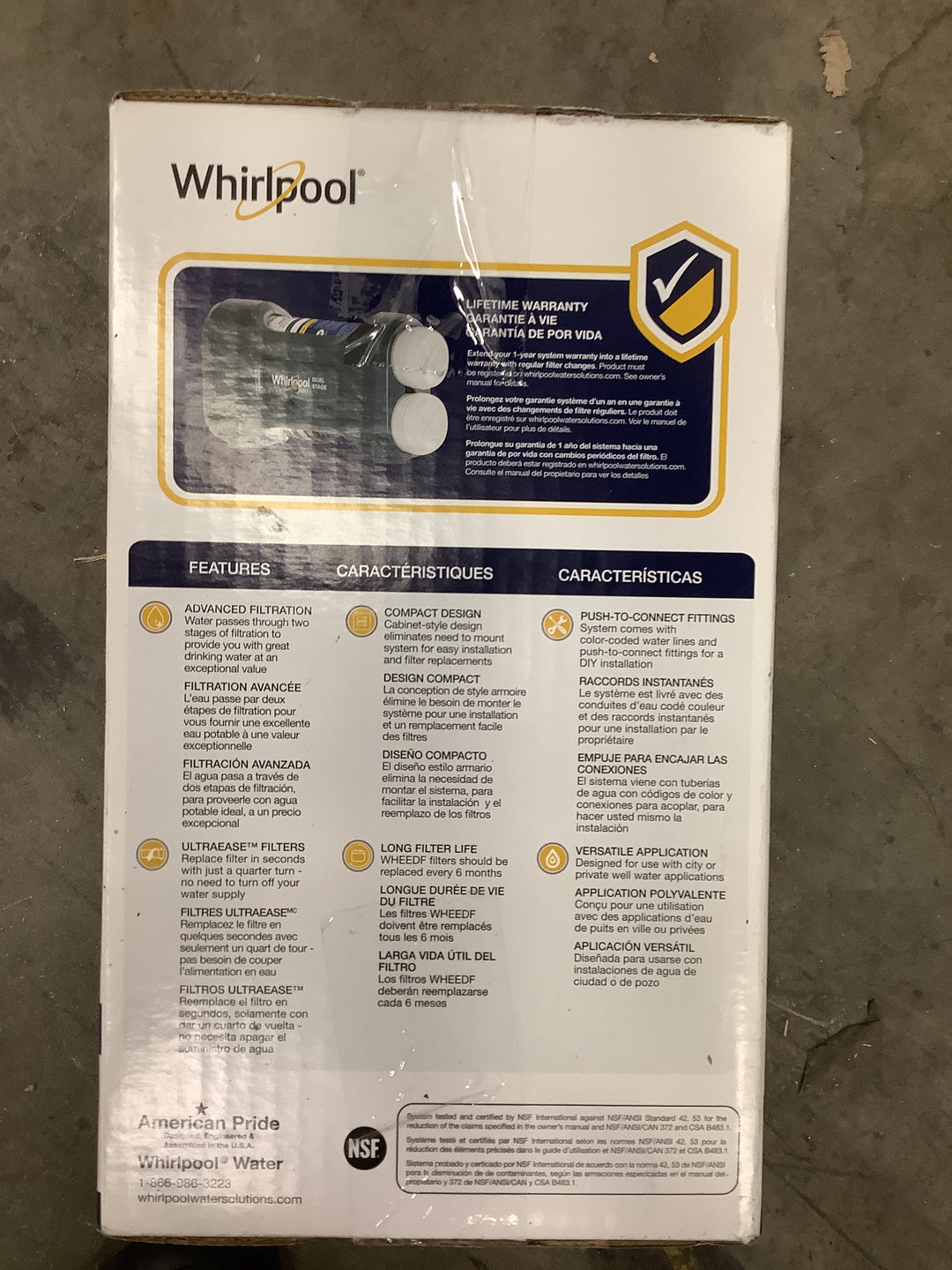WHRLPL DUAL STAGE FILTR SYSTEM