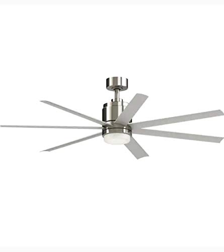 Fanimation Studio Collection Blitz Brushed Nickel 56-in LED Remote Control Light Ceiling Fan Retail $279.99