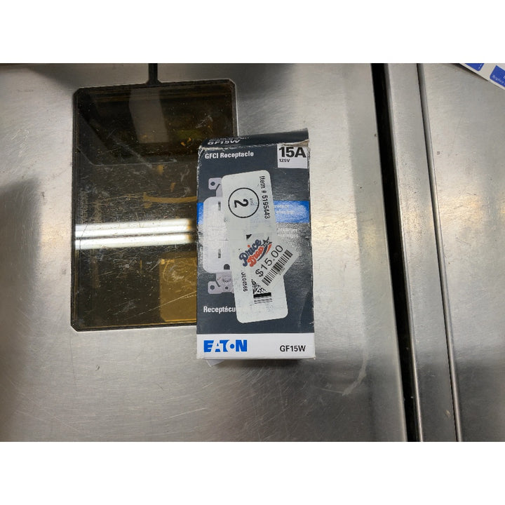 Eaton GF15W GFCI Receptacle - 15A 125V, White