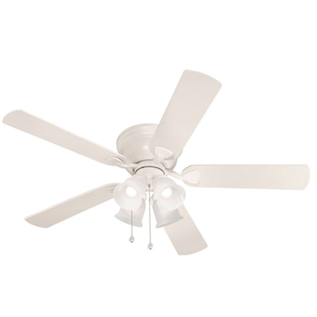 Harbor Breeze Centreville 52-in White Indoor Flush Mount Ceiling Fan 0807435 Retail $129.17