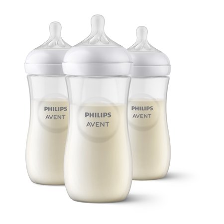 Philips Avent Natural Baby Bottle with Natural Response Nipple - Clear - 11oz Retail $23.97