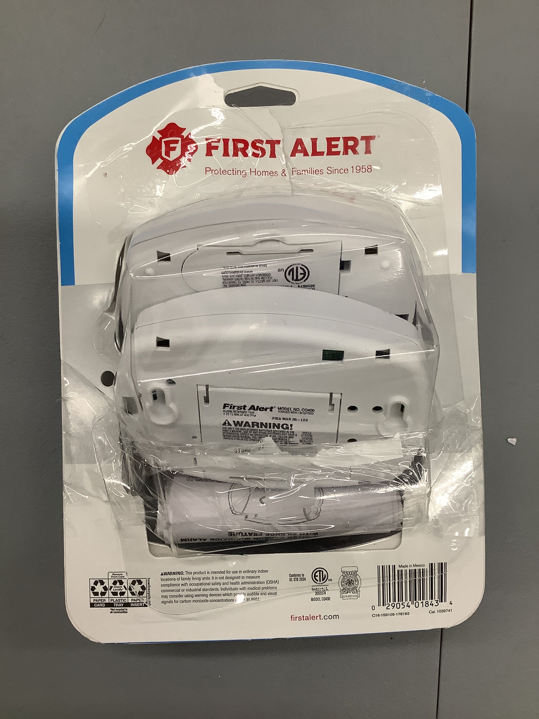 FA BATTERY CO DETECTOR 2PK