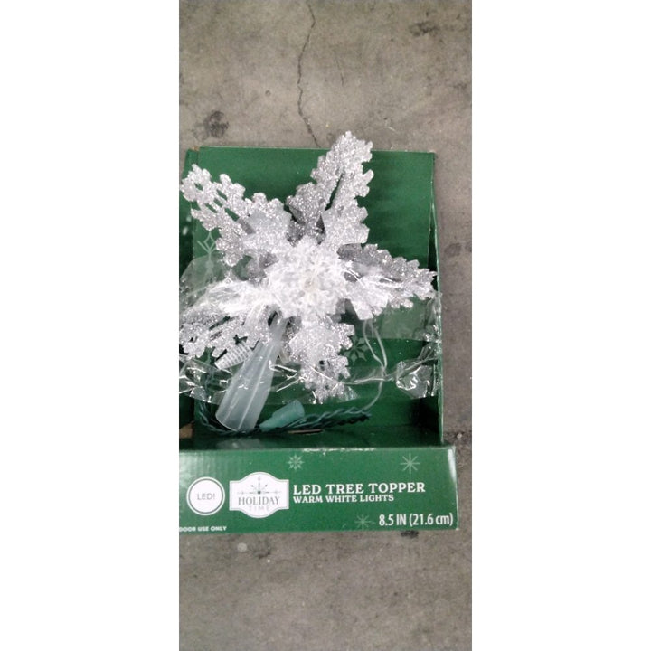Holiday Time LED Tree Topper - Warm White Lights, 8.5" Retail $15.00