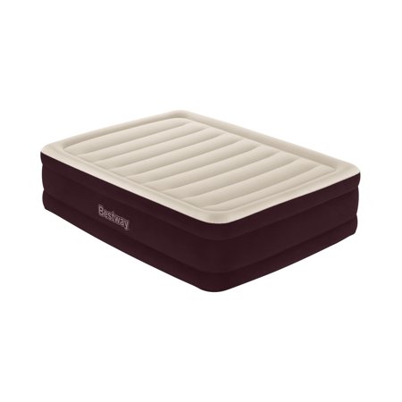 Bestway Maroon 20  Queen Air Mattress with Built-in Pump Retail $56.83