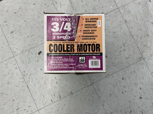 Dial - Evaporative Cooler Motor - 2206, Overload Protected, Heavy Duty Bearings Retail $75.00