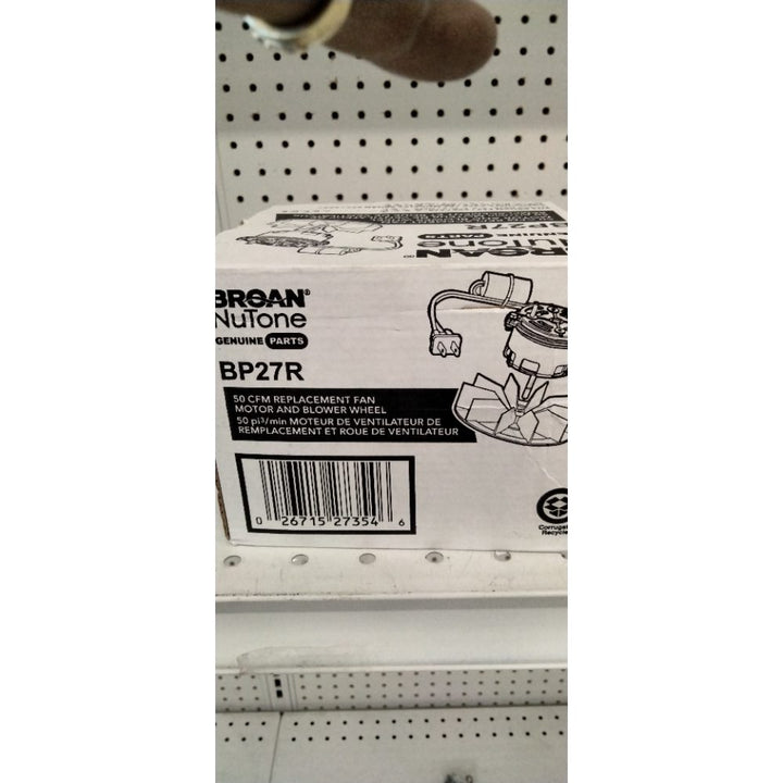 Broan-NuToneÂ® BP27R Genuine Replacement Motor/Wheel for 50 CFM Bathroom Fans, Fits Select Models