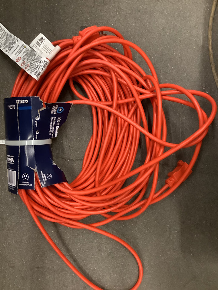BC 100-FT 16-GA ORANGE CORD