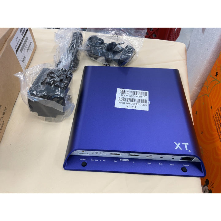 BrightSign XT4 Digital Signage Player - HDMI, USB, Ethernet, Blue