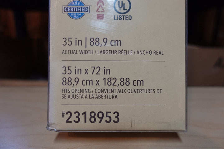 Allen + Roth 35-in X 72-in Motorized Cellular Shade, Gray