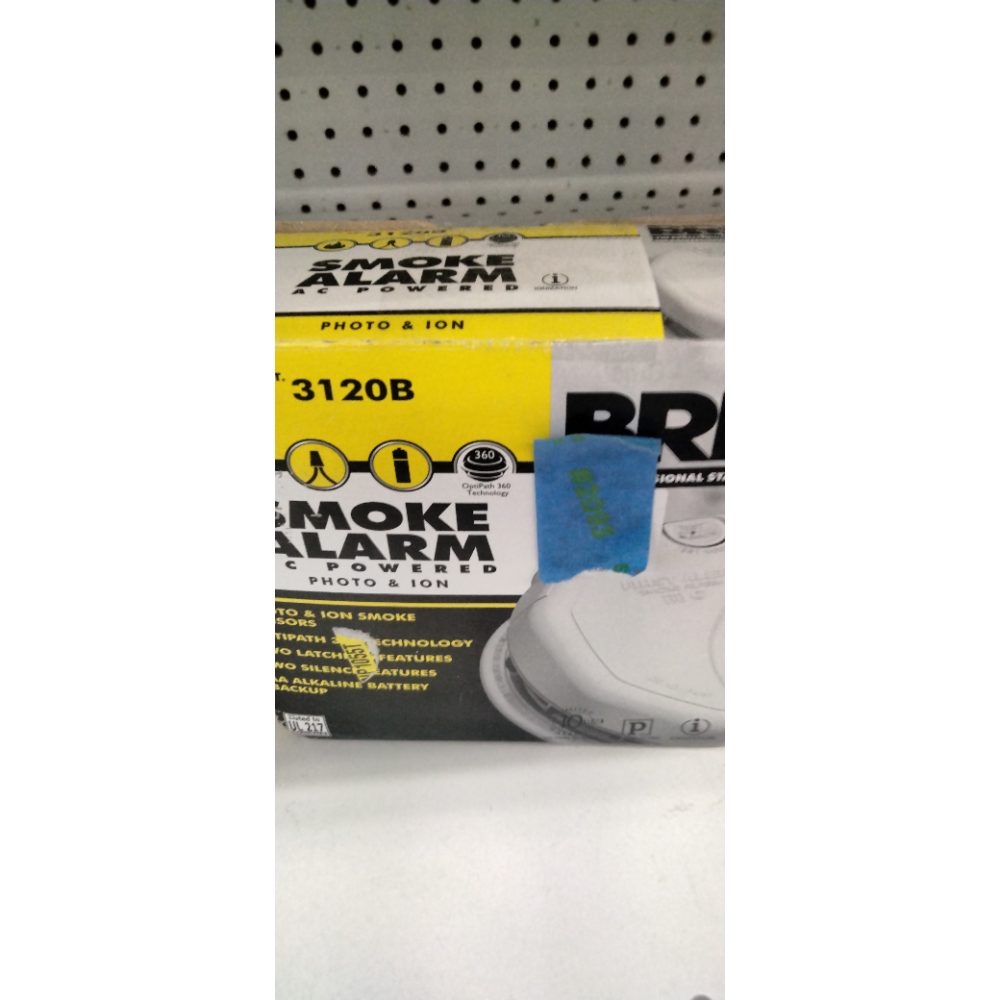 First Alert BRK 3120B Hardwired Smoke Detector with Photoelectric and Ionization with Battery Backup