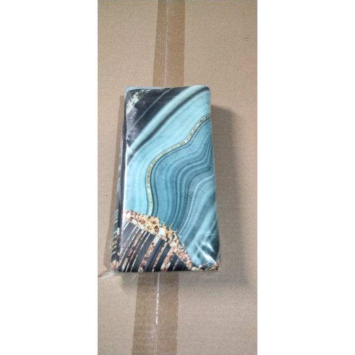 YAJTJX Marble Texture Sofa Throw Pillow Covers Blue Gray and Gold Decorative Pillow Covers 18x18 lnch Set of 4 Home Decor Living Room Sofa Couch Bed Cushion Cover Pillowcase Retail $26.00