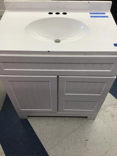 RSI Home Products, AP933-YY, Solid White Vanity Retail $350.00