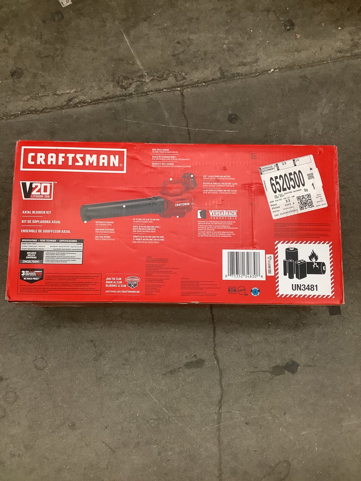 Craftsman v20 axial leaf blower