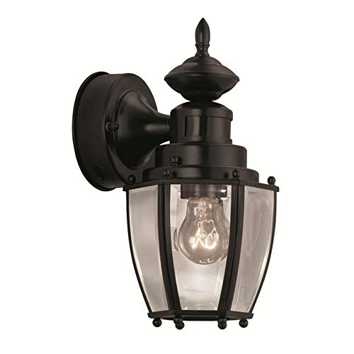 Portfolio 11.75-in H Black Motion Activated Outdoor Wall Light Retail $45.50