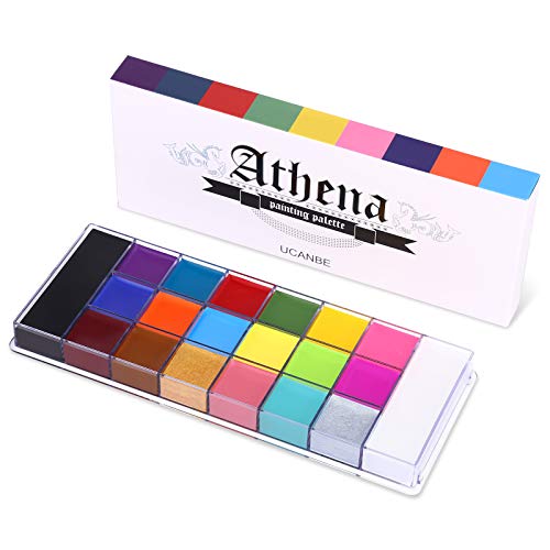 UCANBE Athena Painting Palette Professional 20 Colors Face Body Paint Palette