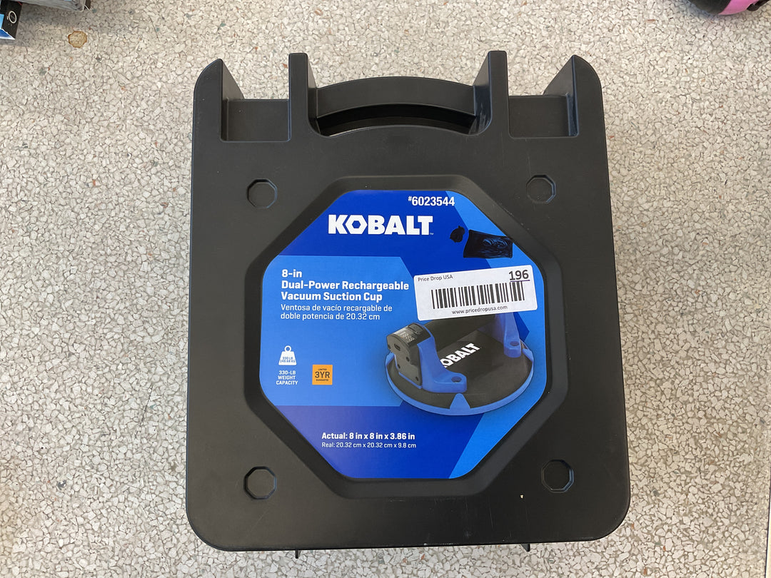 KOBALT 8-in Dual-Power Rechargeable Vacuum Suction Cup
