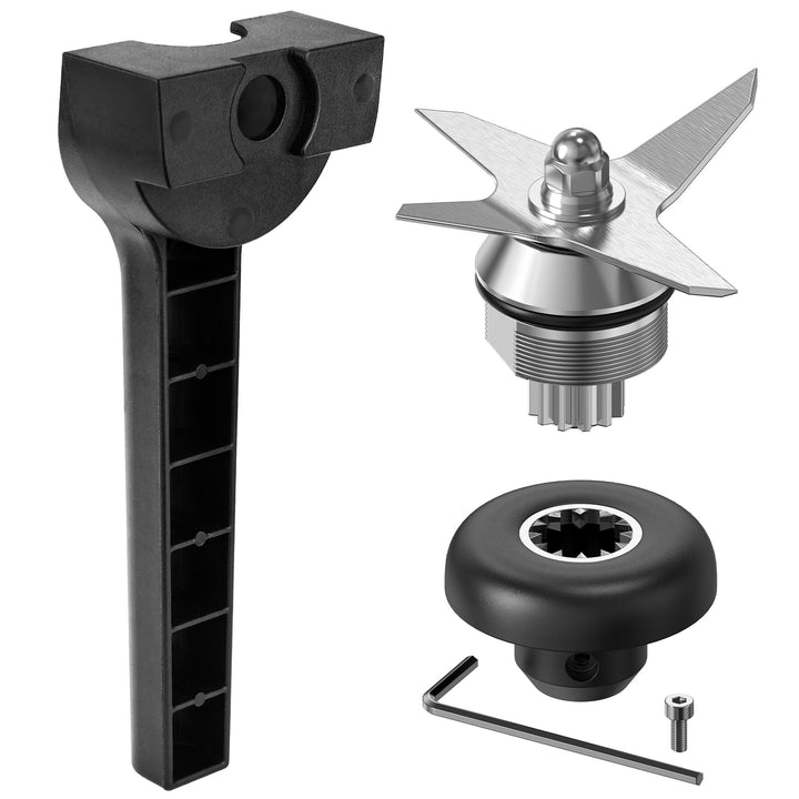 Blade Replacement Parts Compatible with Vitamix, Blender Wet Blade Replacement Assembly with Wrench and Drive Socket Replacement Compatible With Vitamix 64oz and 32oz Container