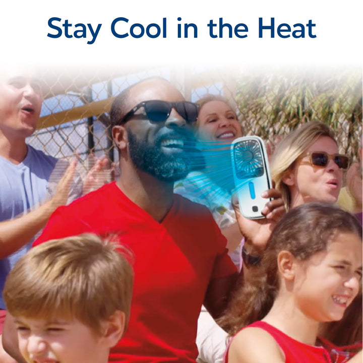 Arctic Air Pocket Small Portable Fan, Powerful, Personal Air Cooler with 3 Adjustable Speeds, 12-Hour Battery Life, Hand Fan for Indoor and Outdoor Use