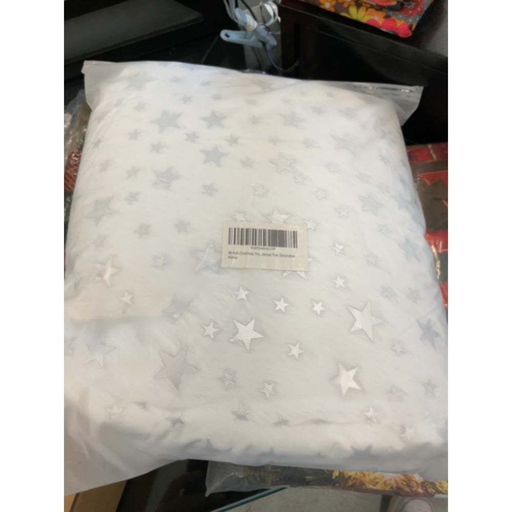 48 Inch Christmas Tree Skirt - Vonhen Plush Bronzing Xmas Tree Skirt Thickened Faur Fur Tree Skirt for Merry Christmas Party Christmas Tree Decoration