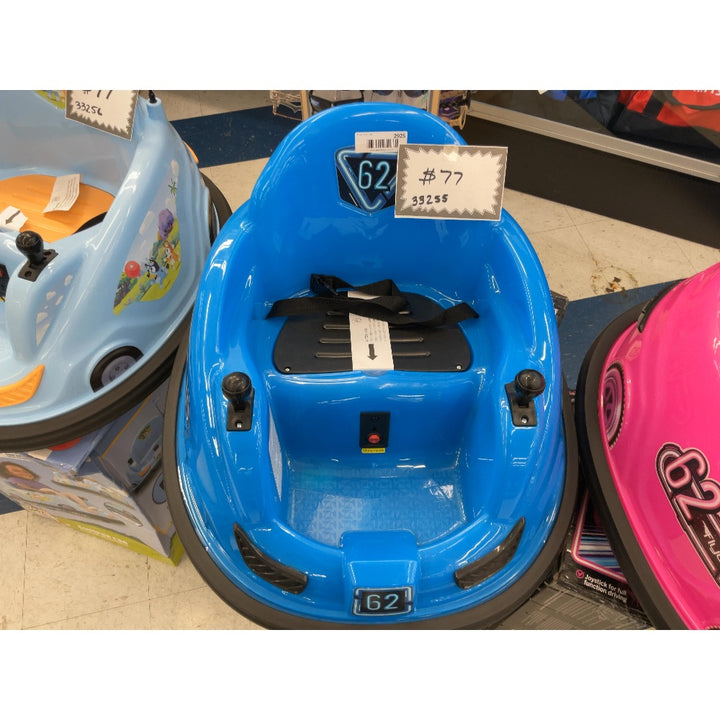 Flybar Bumper Car - 6V Electric, 360 Spin, Joystick Control - Blue