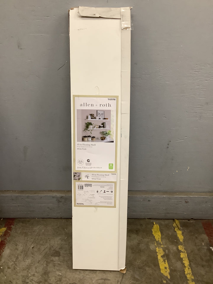 AR 48-IN WHITE FLT SHELF