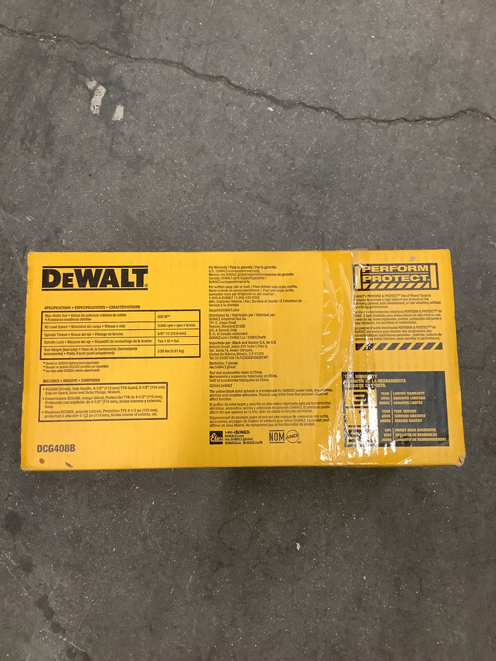 DEWALT angle grinder 4.5”