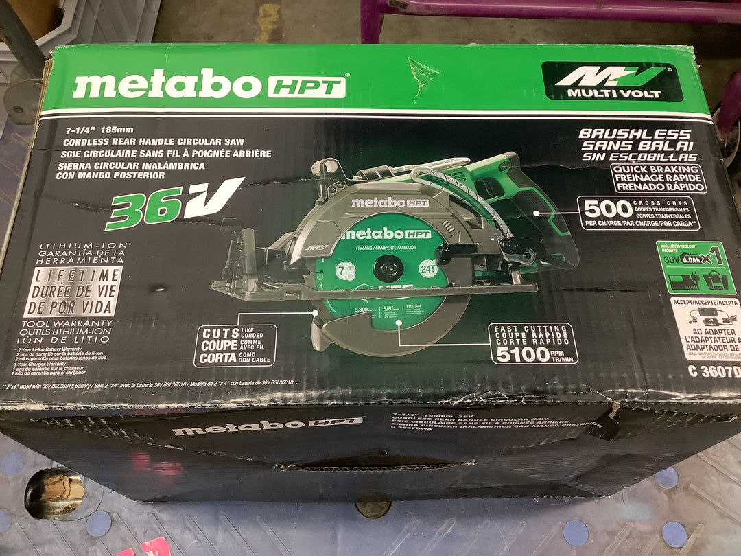 MET 7-1/4 INCH REAR CIRCULAR SAW
