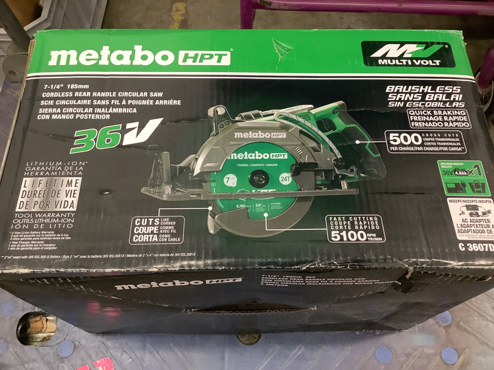 MET 7-1/4 INCH REAR CIRCULAR SAW