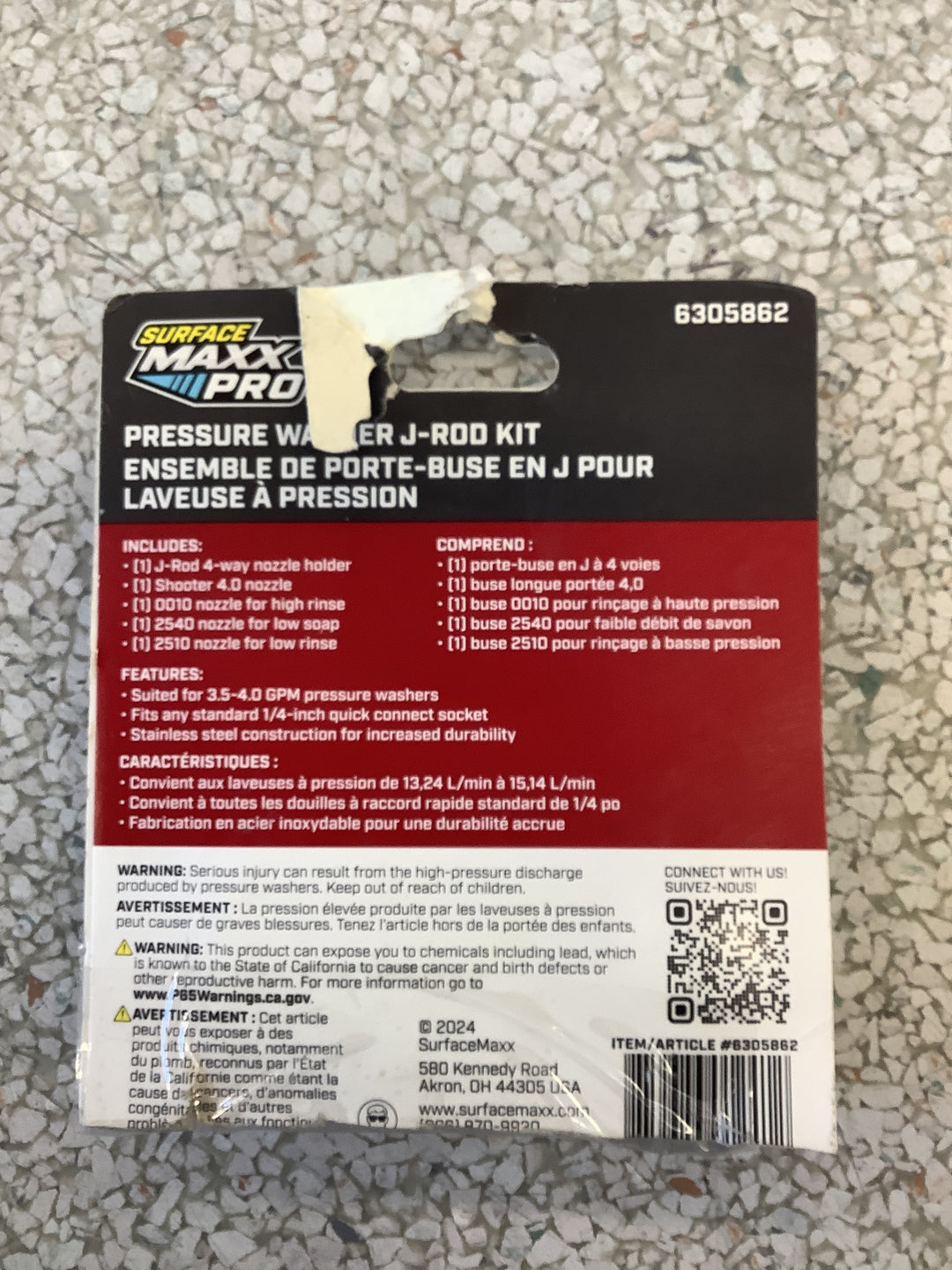 SMX Pro J-Rod nozzle kit