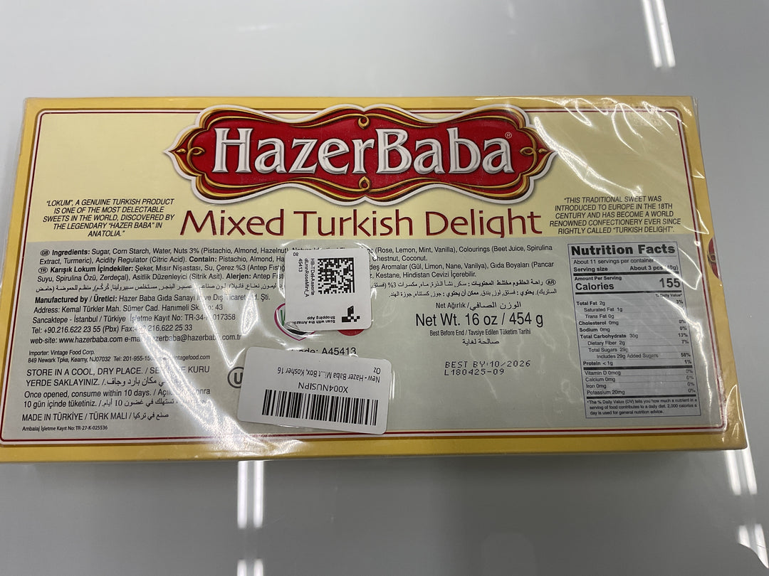 Turkish delight candy nuts