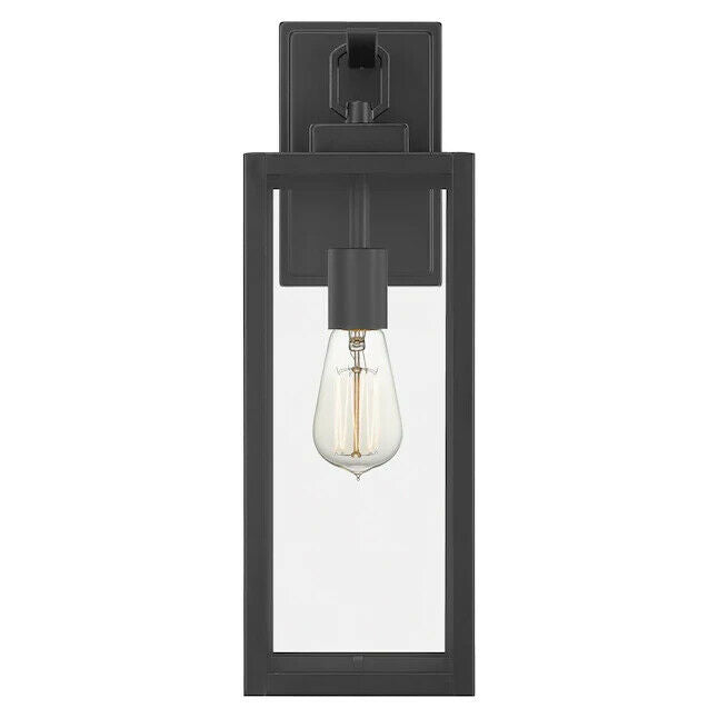 Breitling 18" H Matte Black Medium Base E-26 Outdoor Wall Light