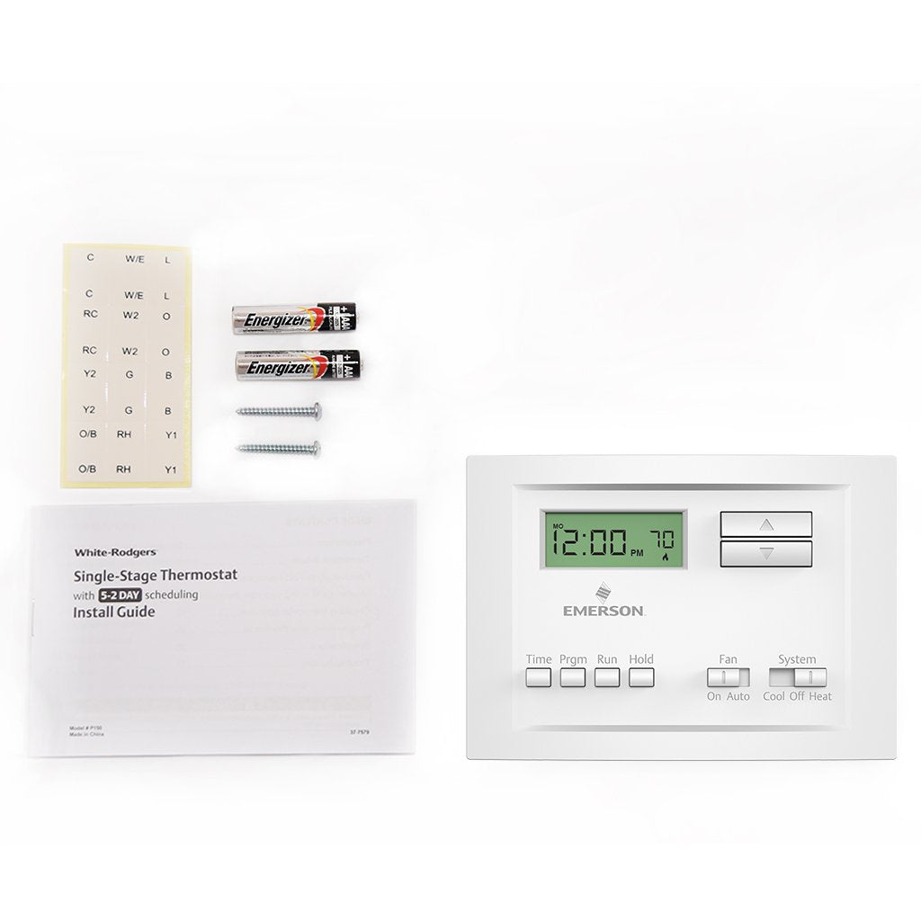 Emerson P150 Single Stage 5-2 Day Programmable Thermostat