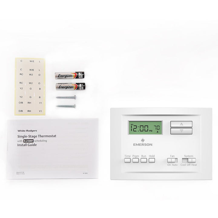Emerson P150 Single Stage 5-2 Day Programmable Thermostat