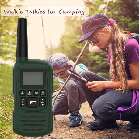 Ozark Trail Two Way Walkie Talkie  IPX4  22 Channel  Green  2 Pack