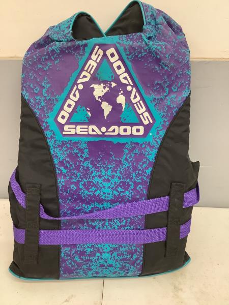 Sea-Doo Adult Medium Ski Vest - Type III PFD - Purple, Teal, Black Retail $49.99