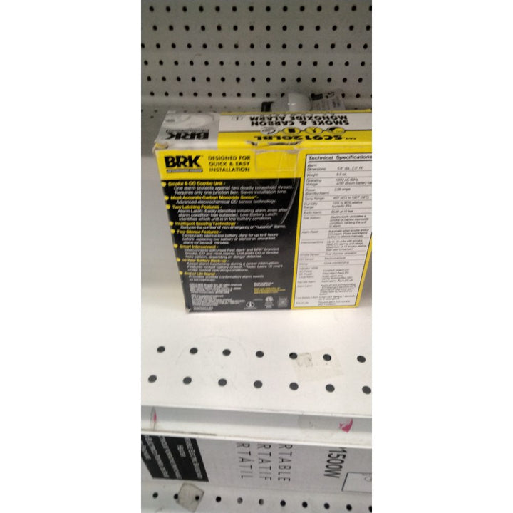 First Alert BRK SC9120LBL Hardwire AC Smoke and Carbon Monoxide Combination Alarm with 10 Year Sealed Battery Backup