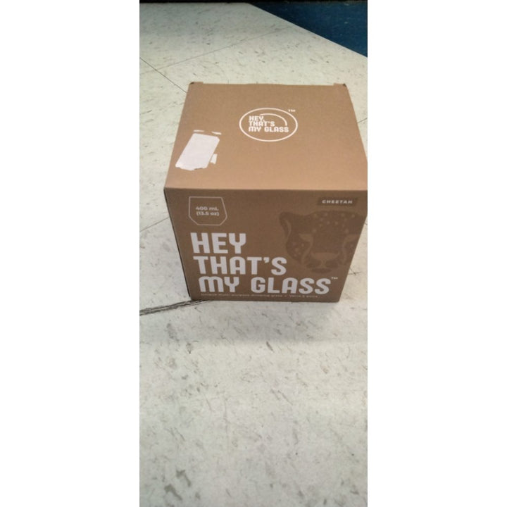 Unique Stemless Wine Glass - Cheetah | Identifiable Animal-Themed Glassware for Cocktails, Wine, Water & Whiskey | 13.5oz Single Glass