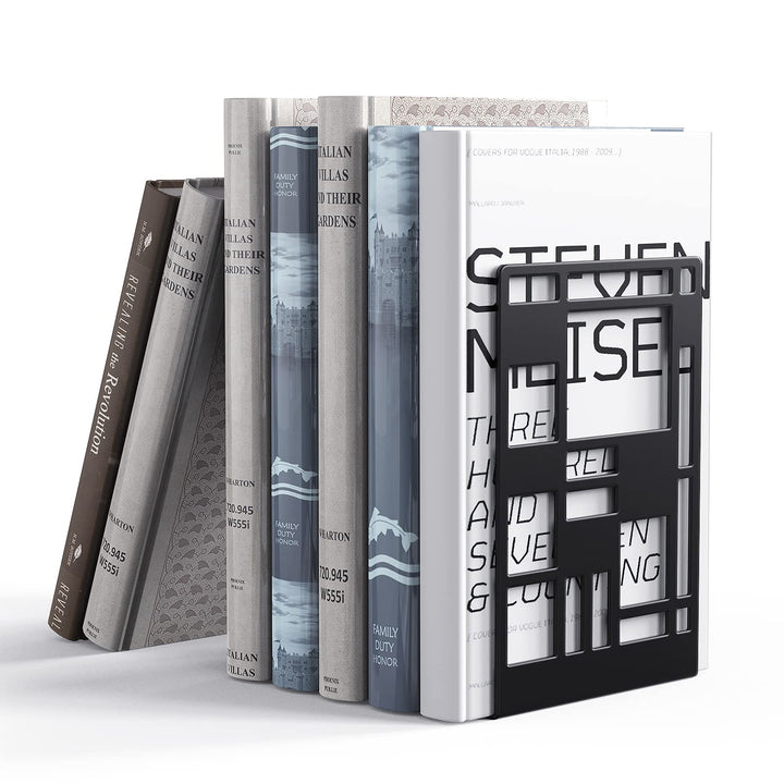 Bookends,Book Ends for Heavy Books,Book Holder,Metal BookEnd
