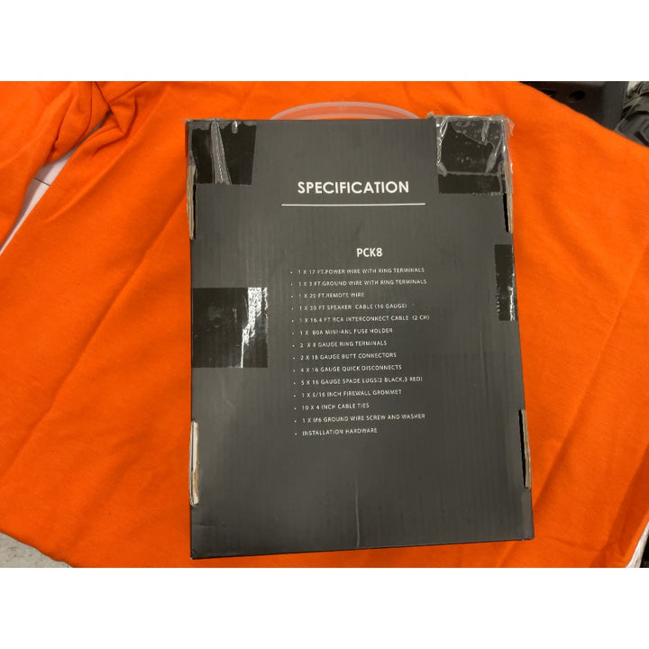 Recoil PCK8 True 8 Gauge 99.99% Oxygen Free Copper Complete Amplifier Wiring Kits, Subwoofer Installation Wiring Wire