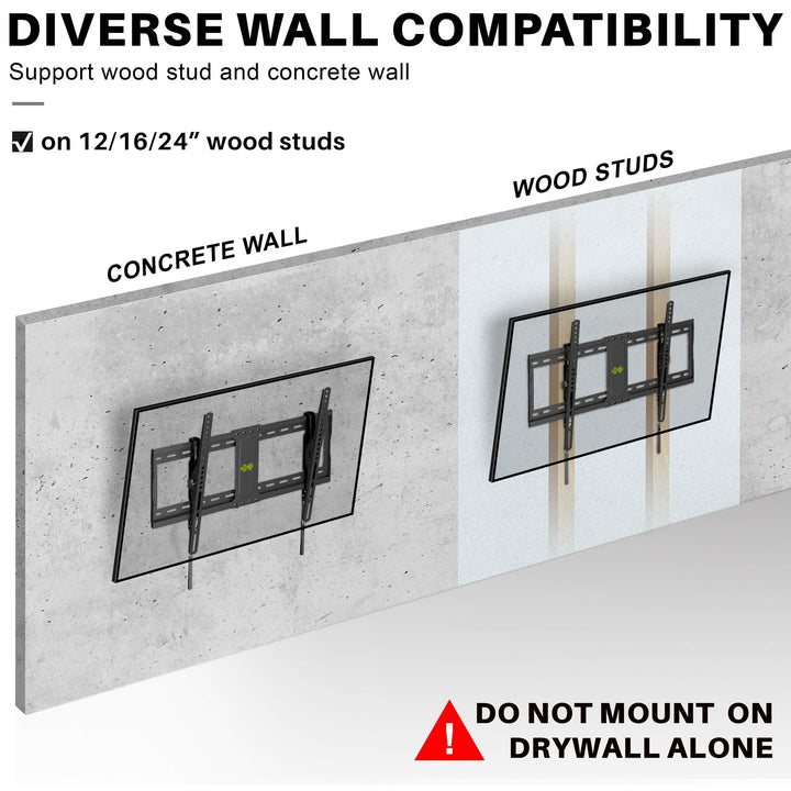USX MOUNT Full Motion TV Wall Mount for Most 32-70 inch TVs up to 99 lbs, Wall Mount TV Bracket with Dual Articulating Arms, Swivel, Tilt, Max VESA 400x400mm, TV Mount Fits 12â€/16â€ Wood Studs