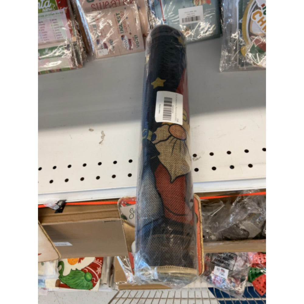 Christmas Door Mat Outdoor Rug Gnomes Black Doormat Entrance Rug Winter Door Mat Outdoor Farmhouse Decor Home Kitchen Floor Front Door Mats 17 x 27 Inch